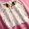 rose organic sweater detail print