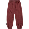 red unisex pants back