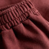 red unisex pants details waist