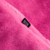 pink fluffy coat detail label
