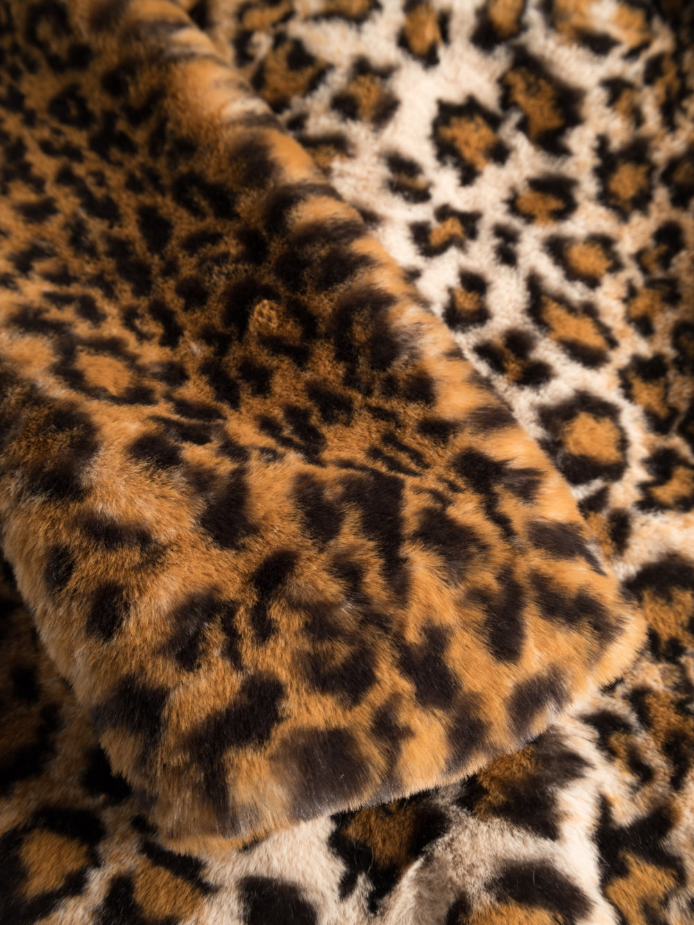 LEOPARD Fake Fur Coat