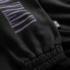 black unisex pants detail print