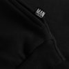 black organic hoodie detail label