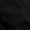 black organic hoodie detail sleeve
