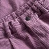 purple courderoy pants detail waist