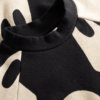 black sweater dress detail neck