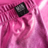 pink girls leggings detail label
