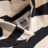 white unisex hoodie detail neck