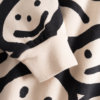 white organic sweater detail sleeve