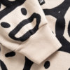 white unisex sweatpants detail sleeve