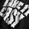 black organic sweatshirt detail print