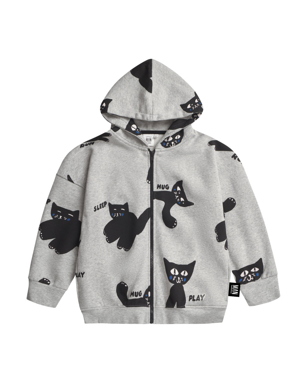 fun kids hoodie jacket front