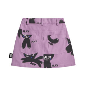 purple kids mini skirt back