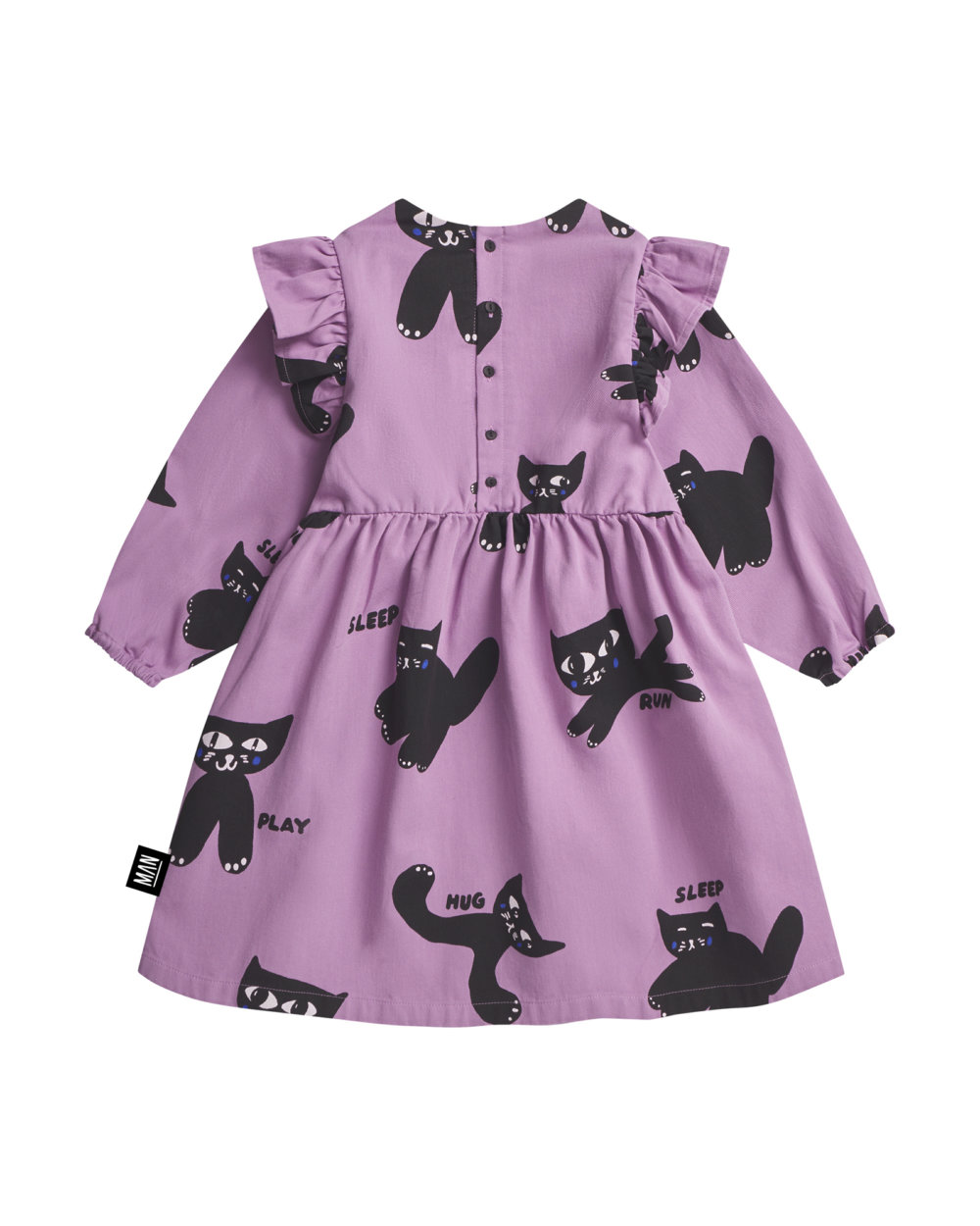 purple party dress back