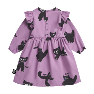 purple party dress back