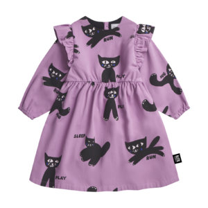 purple party dress front