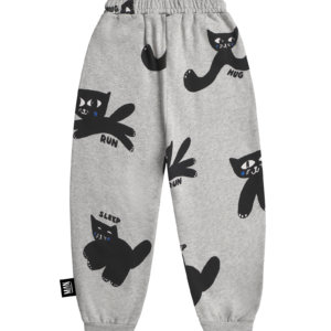 grey unisex sweatpants back