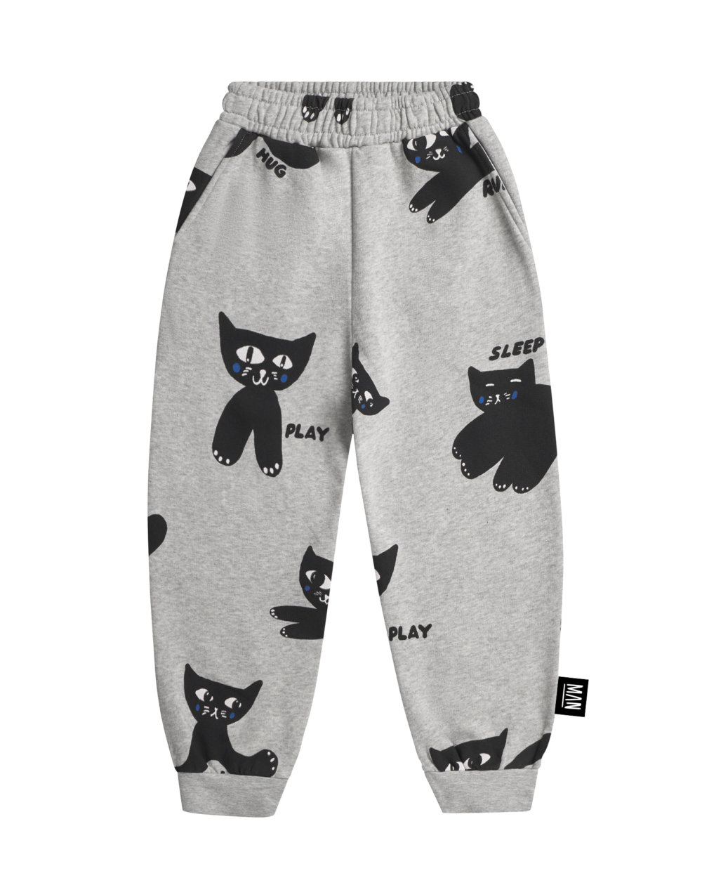 grey unisex sweatpants front
