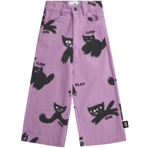 purple kids pants front