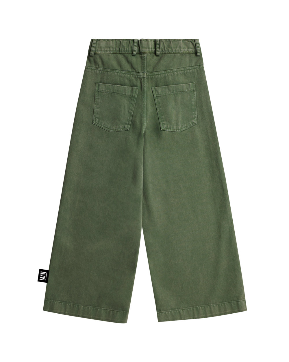 green kids pants back