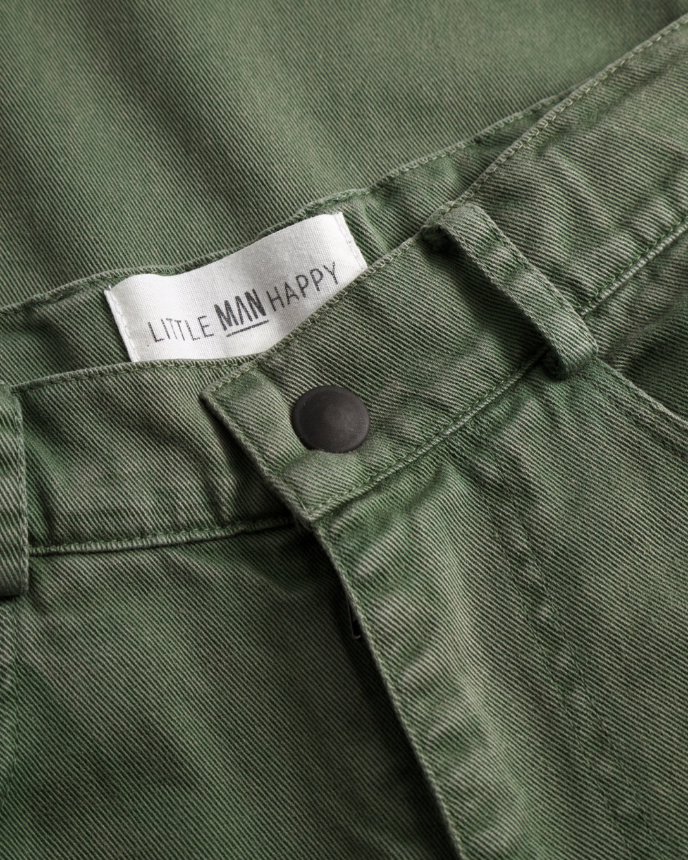 GREEN HEAVY WASHED Wide Leg Pants
