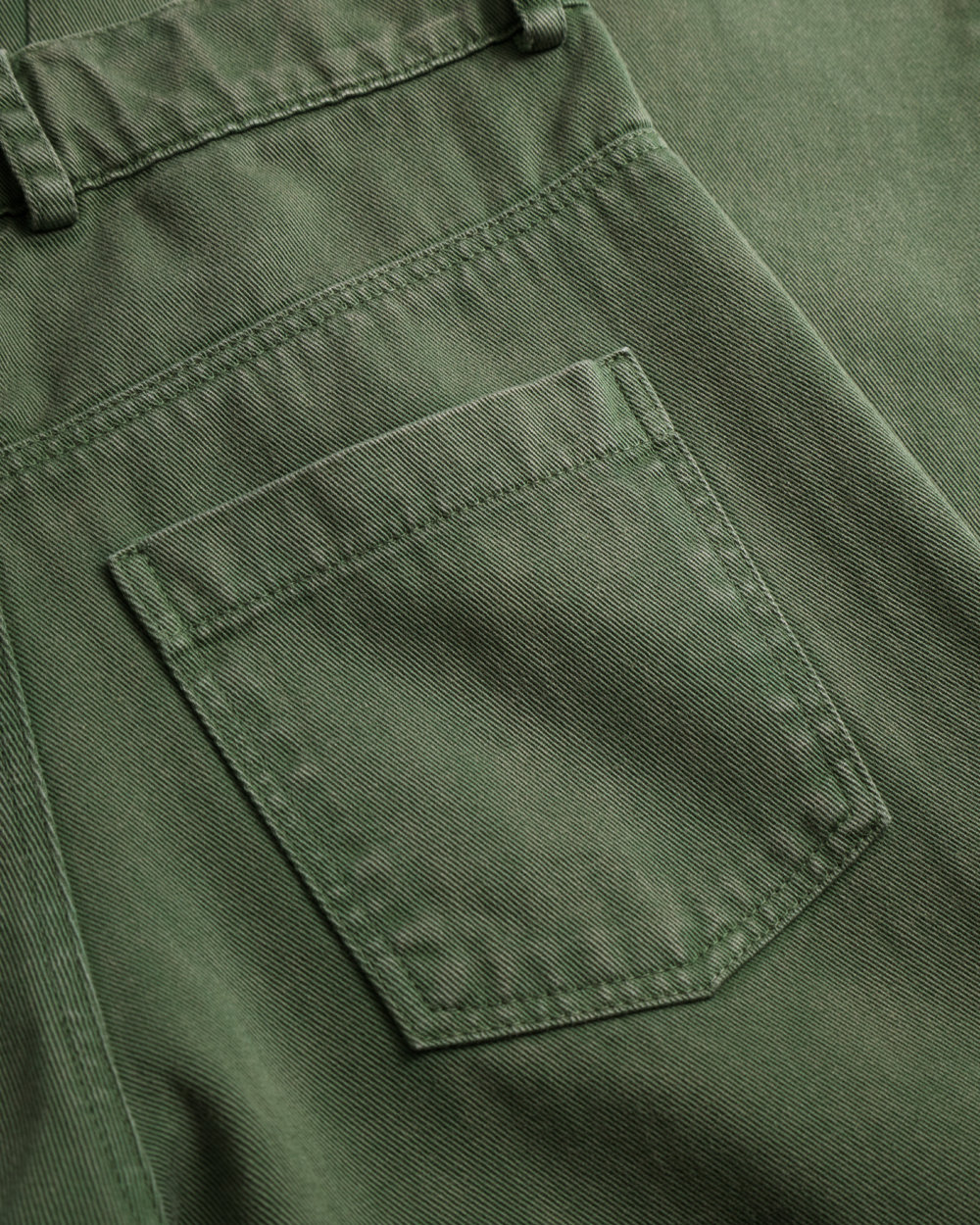 GREEN HEAVY WASHED Wide Leg Pants