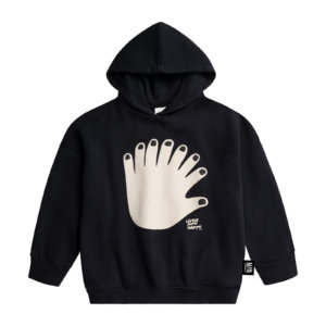 black kids hoodie front