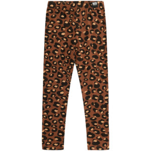 brown kids leggings front