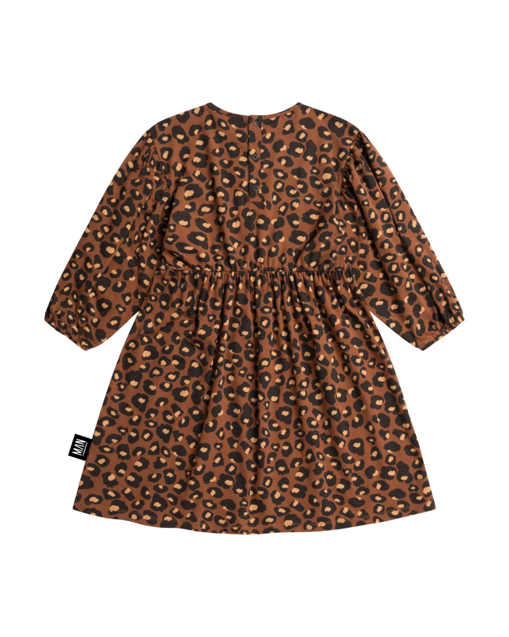 leopard kids dress back