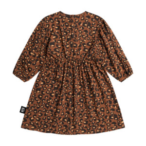 leopard kids dress back