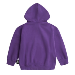 purple kids hoodie back