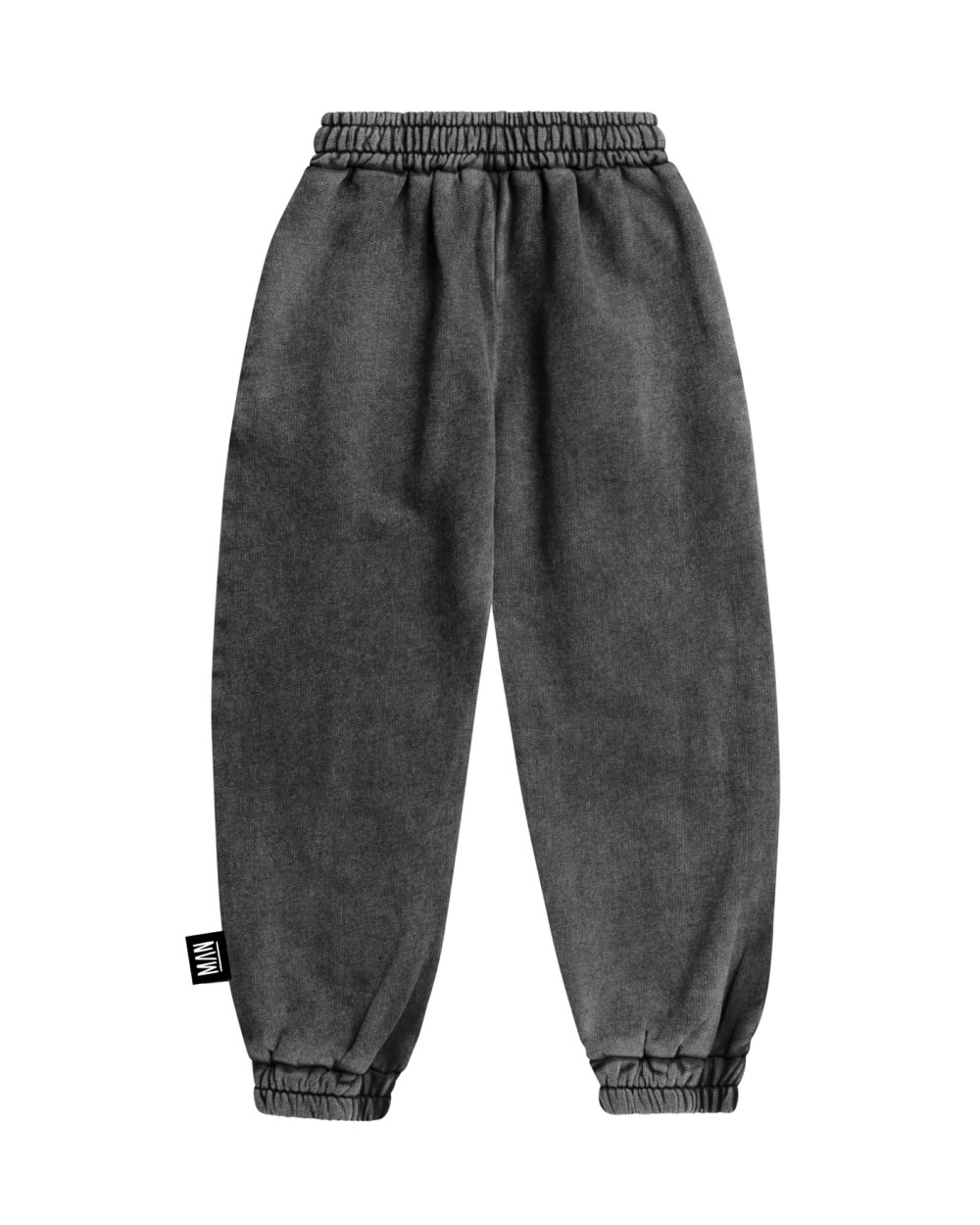 washed black kids jogger back
