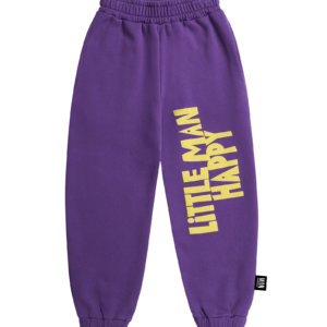 purple unisex pants front