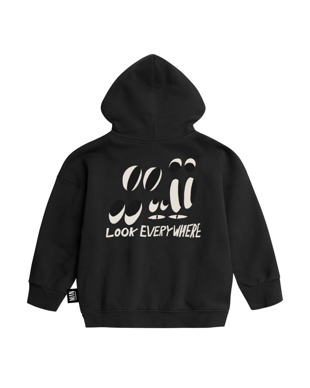 unisex hoodie jacket back