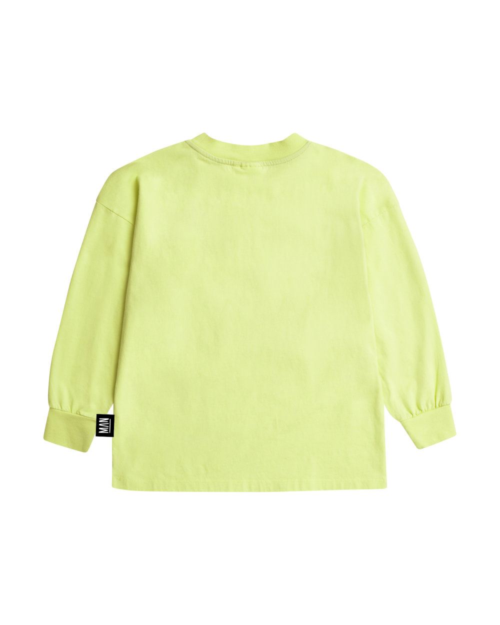 lime green kids longsleeve back