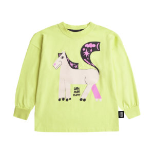 lime green kids longsleeve front