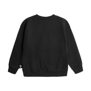 black unisex sweatshirt back