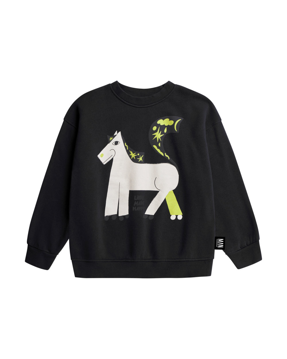 black unisex sweatshirt front