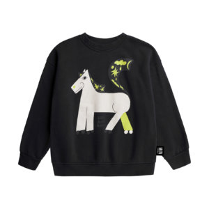 black unisex sweatshirt front