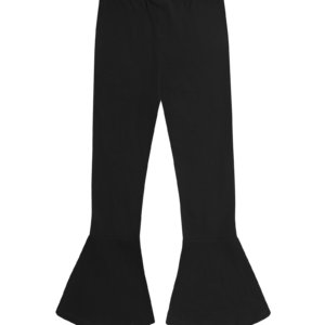 black flared leggings back