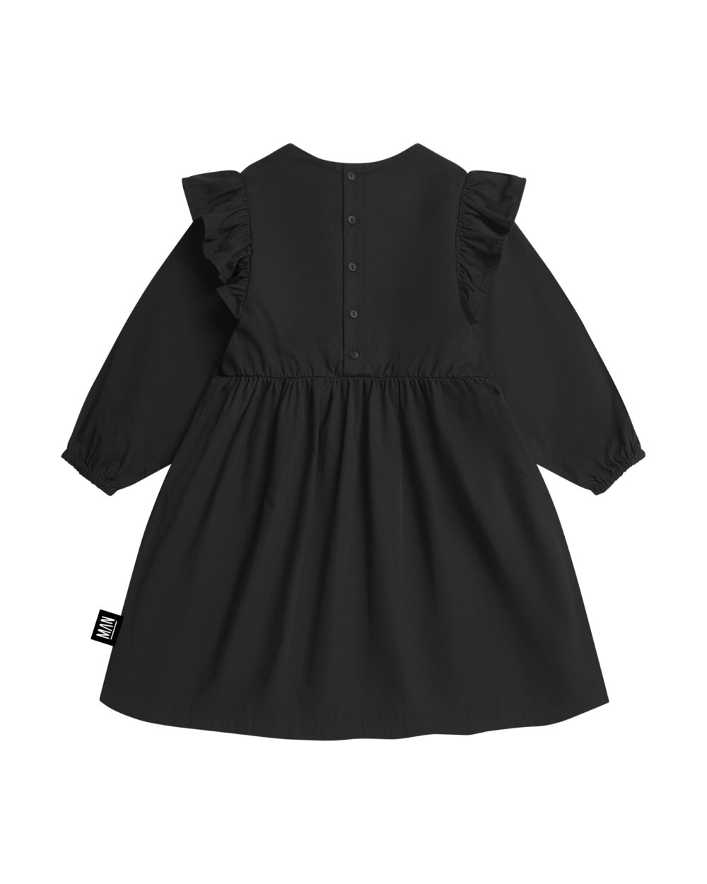 black kids party dress back