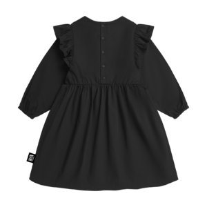black kids party dress back