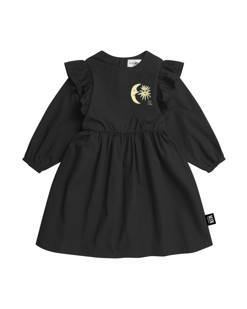 black kids party dress front