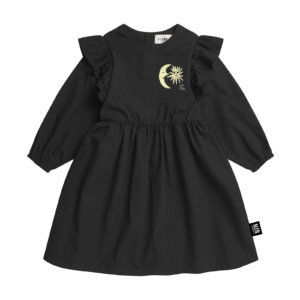 black kids party dress front