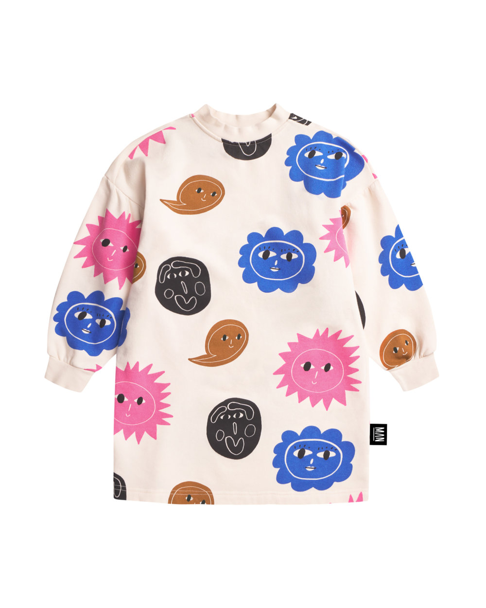 planets sweater dress front