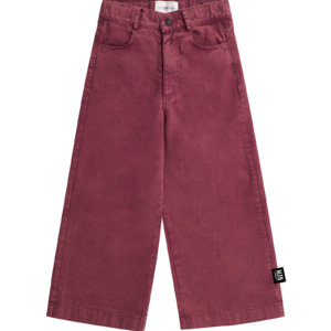 organic red kids pants front