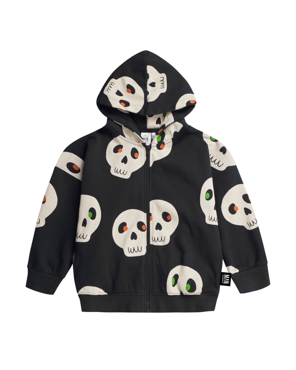 black hoodie jacket front