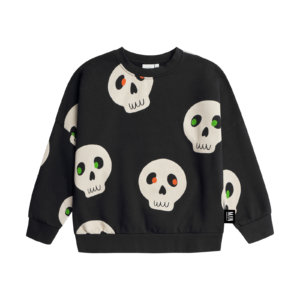 bold black kids sweater front