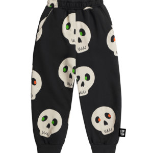 black unisex kids pants front