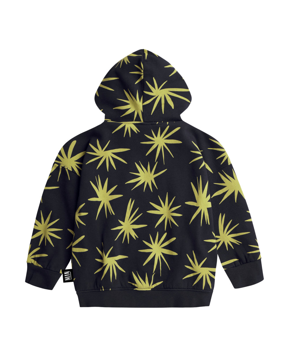 black unisex hoodie back